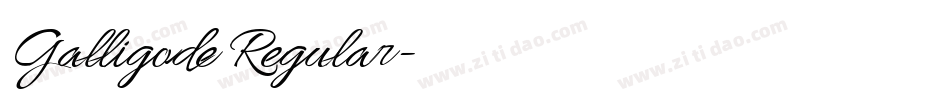 Galligode Regular字体转换